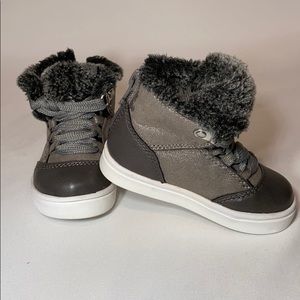 Circo Girls toddles booties, Grey, size 5